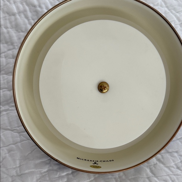 MacKenzie-Childs Blue and White Glass Jar - Picture 4 of 7